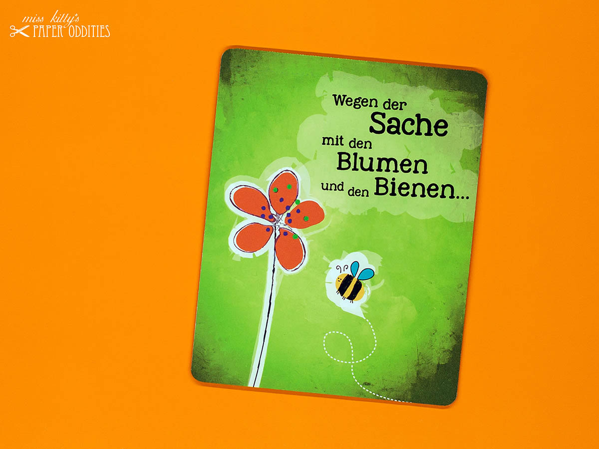 Gru&szlig;postkarte mit Blumensamenf&uuml;llung