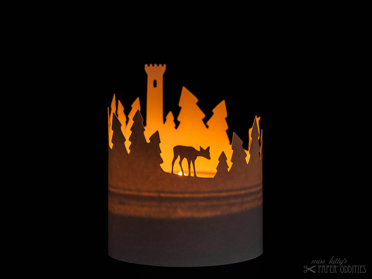 Windlicht &raquo;Winterwald&laquo;