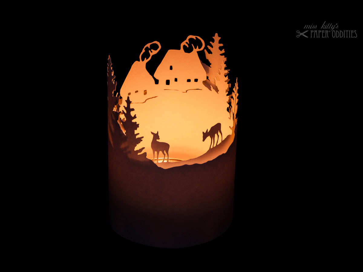 Windlicht &raquo;Bergdorf&laquo;