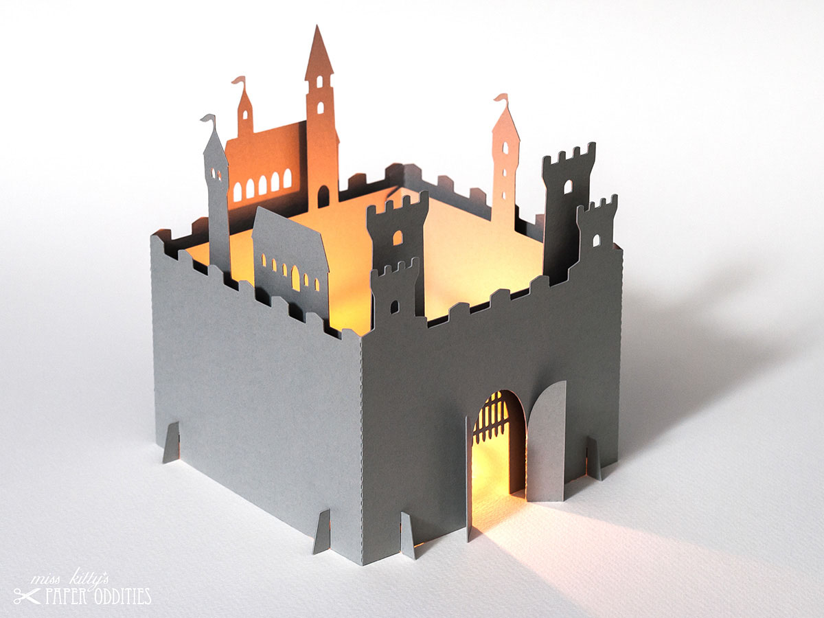 Windlicht-Bastelset &raquo;Ritterburg&laquo;