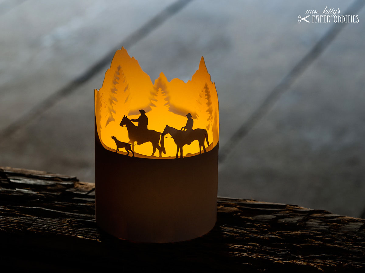 Windlicht &raquo;Reitwandern in den Rocky Mountains&laquo;