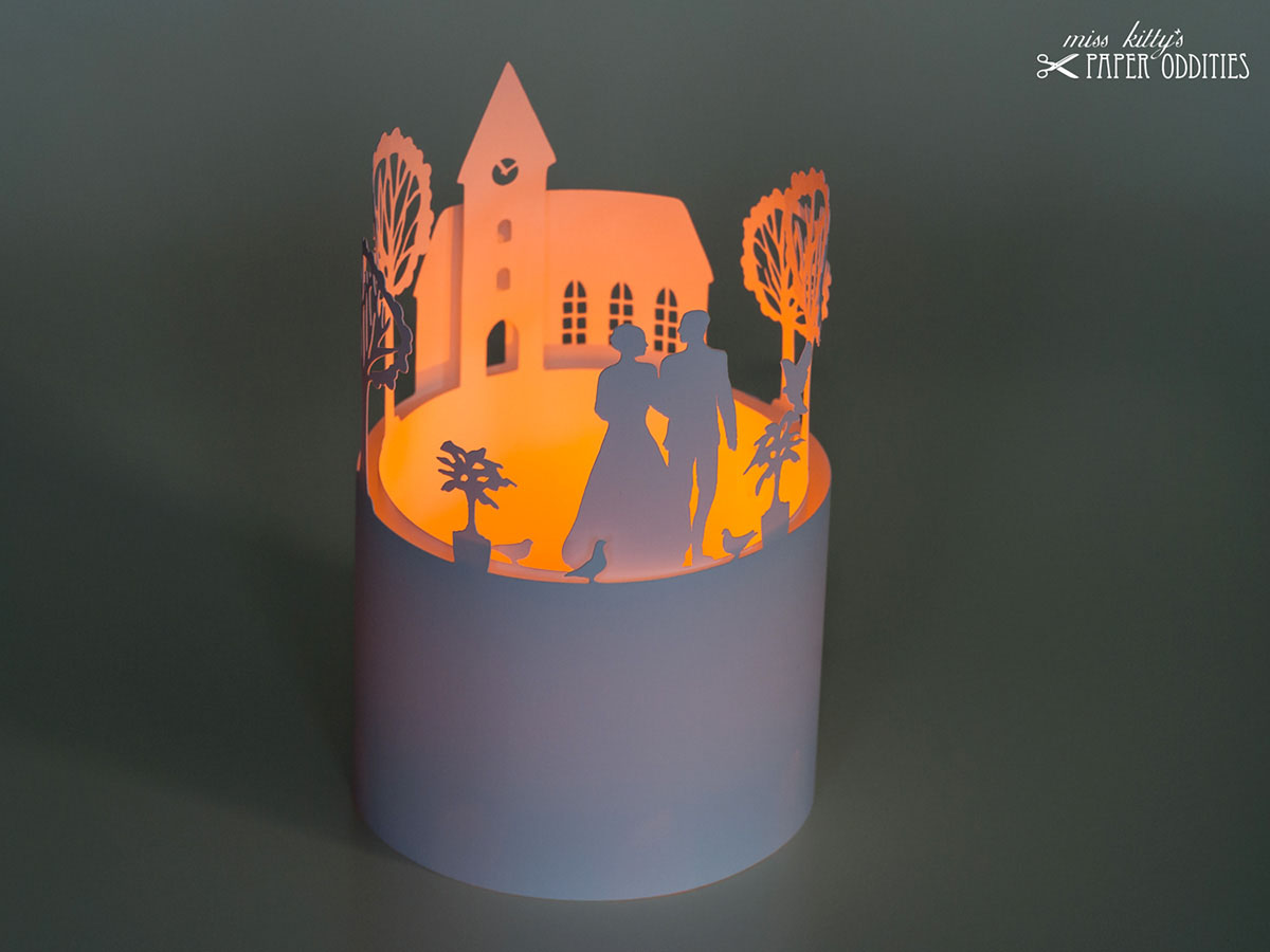 Windlicht &raquo;Hochzeit 2-teilig&laquo;