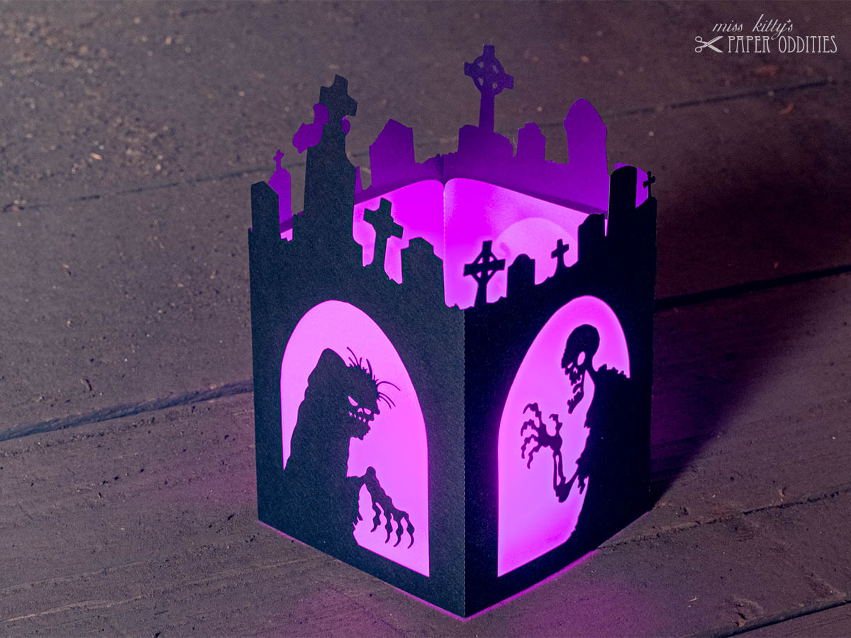 Windlicht-Bastelset &raquo;Friedhof&laquo;